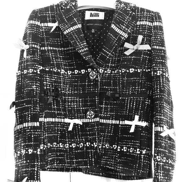 Rena Lange Jackets & Blazers - Black and white blazer